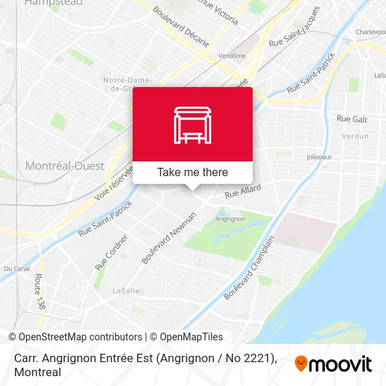 Carr. Angrignon Entrée Est (Angrignon / No 2221) map