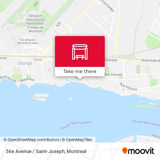 56e Avenue / Saint-Joseph map