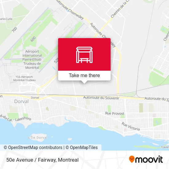 50e Avenue / Fairway map