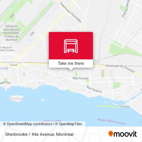 Sherbrooke / 44e Avenue map