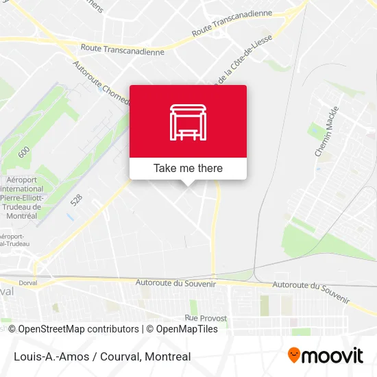 Louis-A.-Amos / Courval map