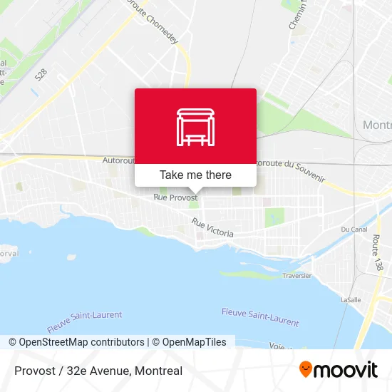 Provost / 32e Avenue map