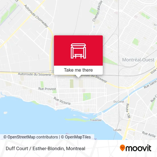 Duff Court / Esther-Blondin map