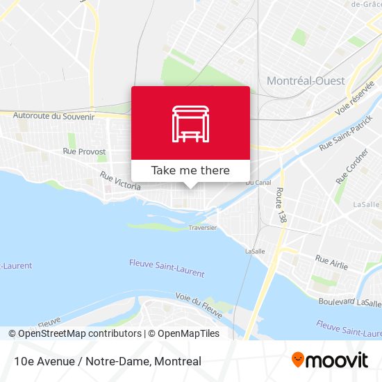 10e Avenue / Notre-Dame map