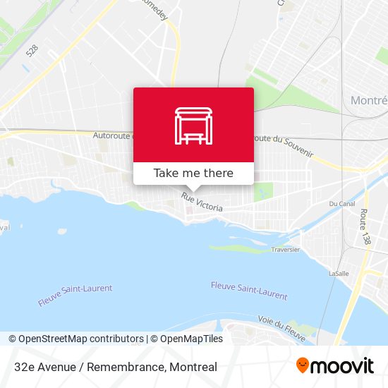 32e Avenue / Remembrance map