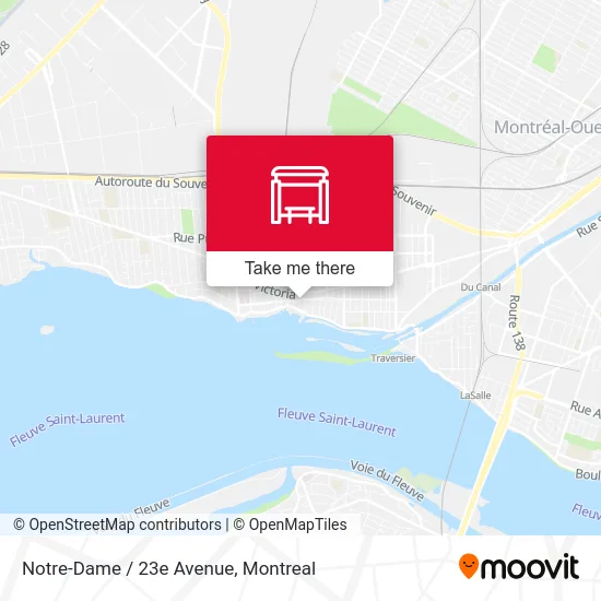 Notre-Dame / 23e Avenue map