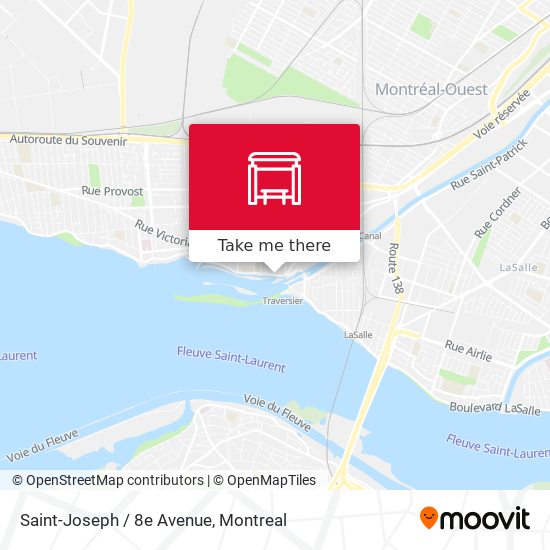 Saint-Joseph / 8e Avenue map