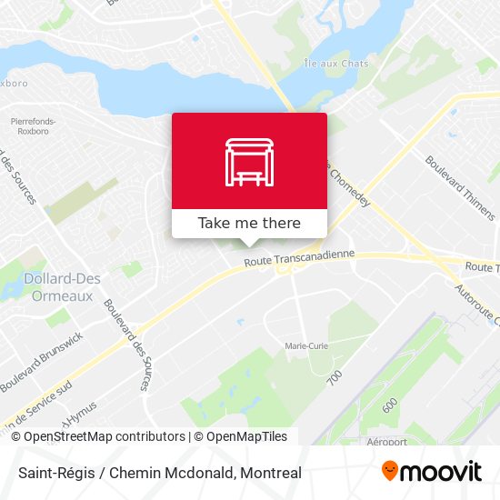 Saint-Régis / Chemin Mcdonald map