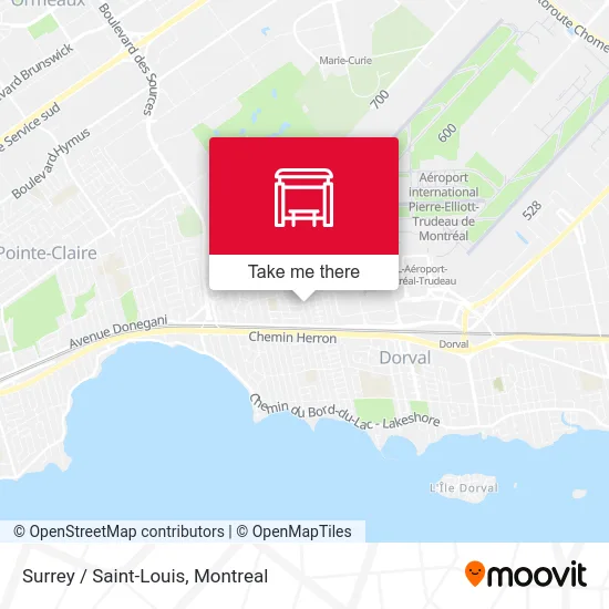 Surrey / Saint-Louis map