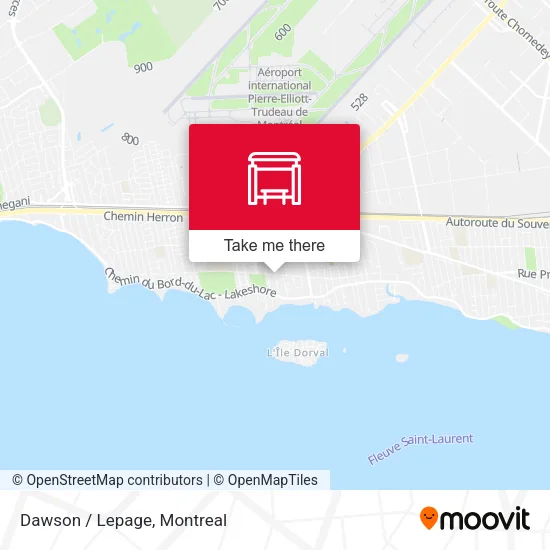 Dawson / Lepage map
