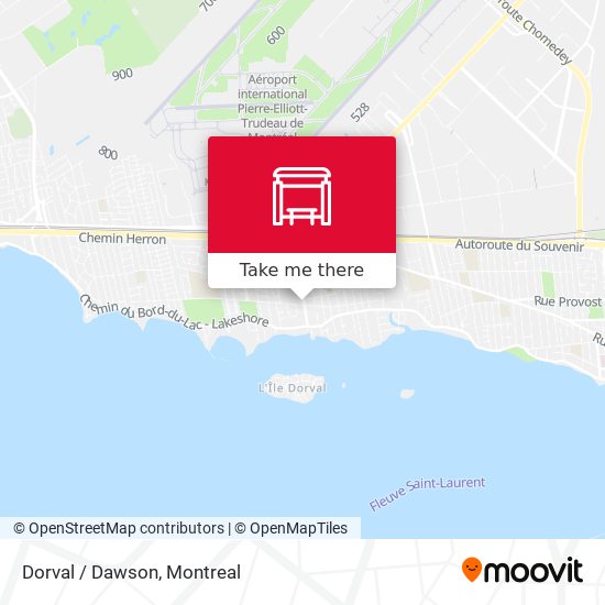 Dorval / Dawson map
