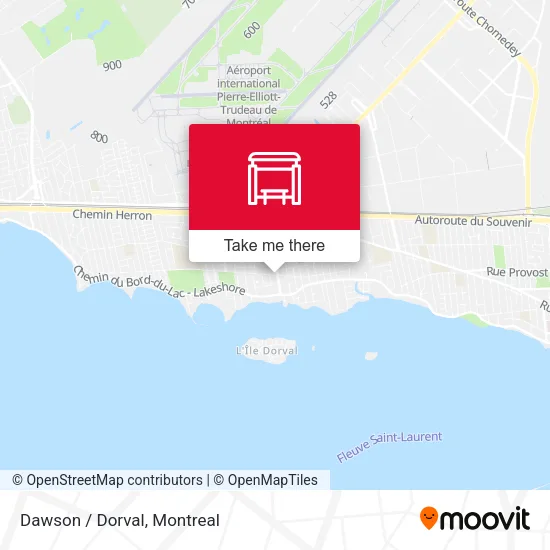Dawson / Dorval map