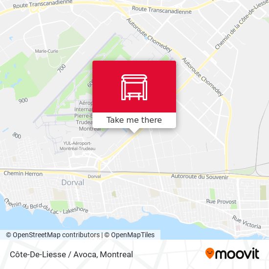 Côte-De-Liesse / Avoca map