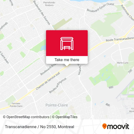 Transcanadienne / No 2550 map