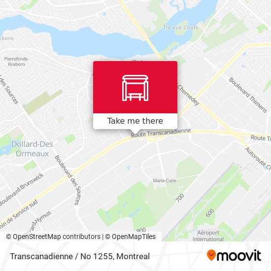 Transcanadienne / No 1255 map
