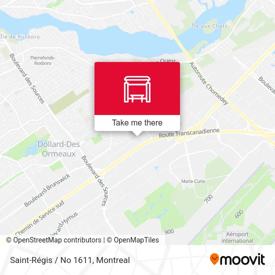 Saint-Régis / No 1611 map