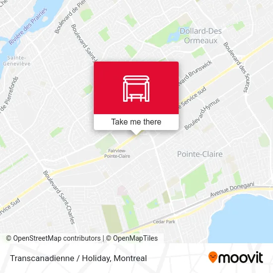 Transcanadienne / Holiday map