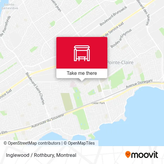 Inglewood / Rothbury map