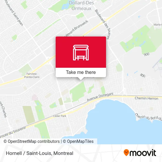 Hornell / Saint-Louis map