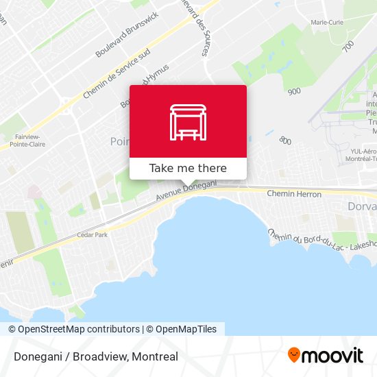 Donegani / Broadview map
