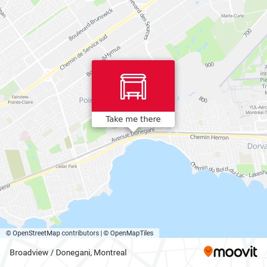 Broadview / Donegani map