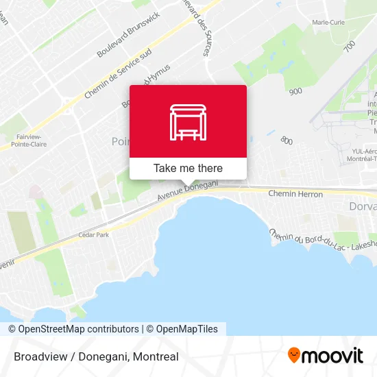 Broadview / Donegani map