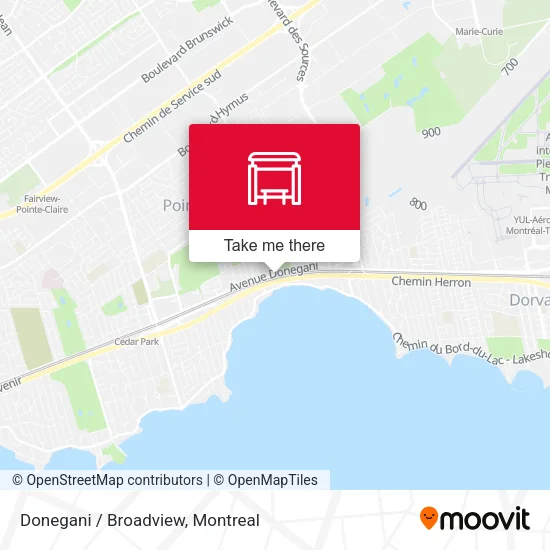 Donegani / Broadview map