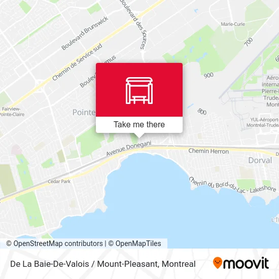De La Baie-De-Valois / Mount-Pleasant map