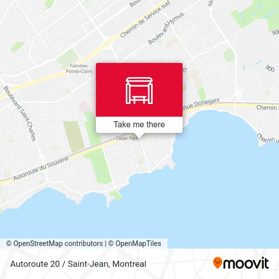 Autoroute 20 / Saint-Jean map