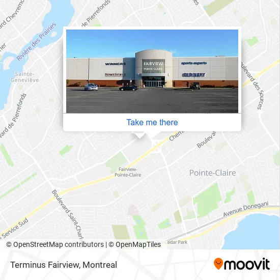 Terminus Fairview map