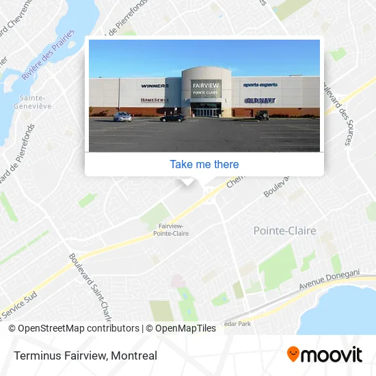 Terminus Fairview map