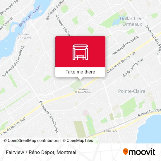 Fairview / Réno Dépot map