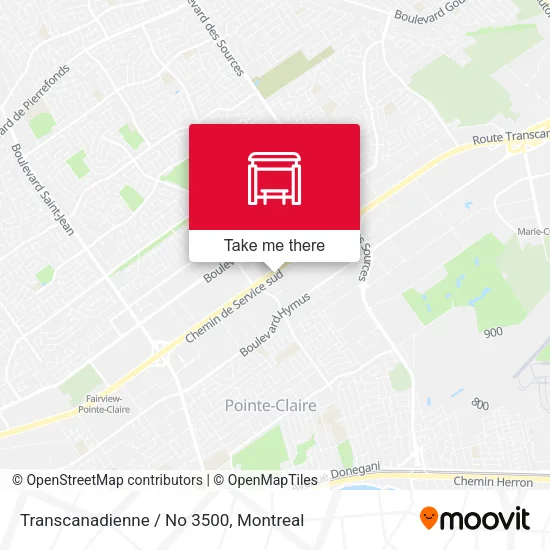 Transcanadienne / No 3500 map