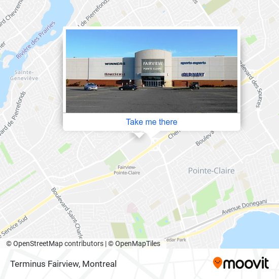 Terminus Fairview map