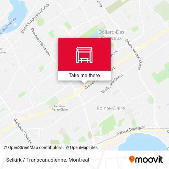 Selkirk / Transcanadienne map