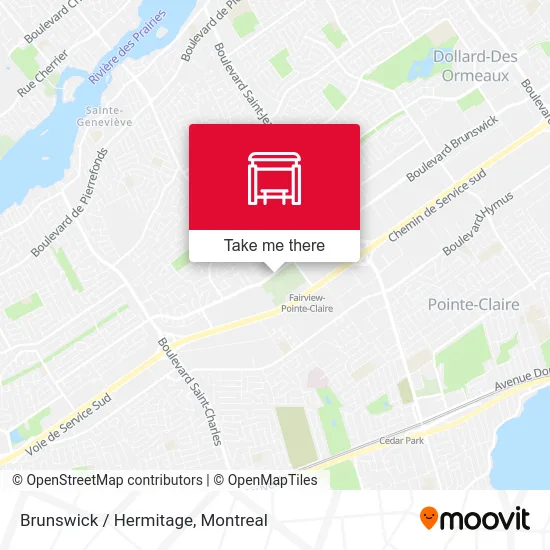 Brunswick / Hermitage map