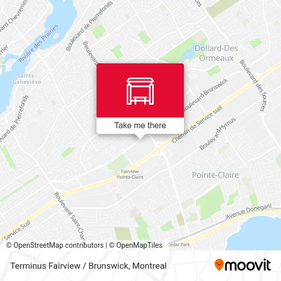 Terminus Fairview / Brunswick map