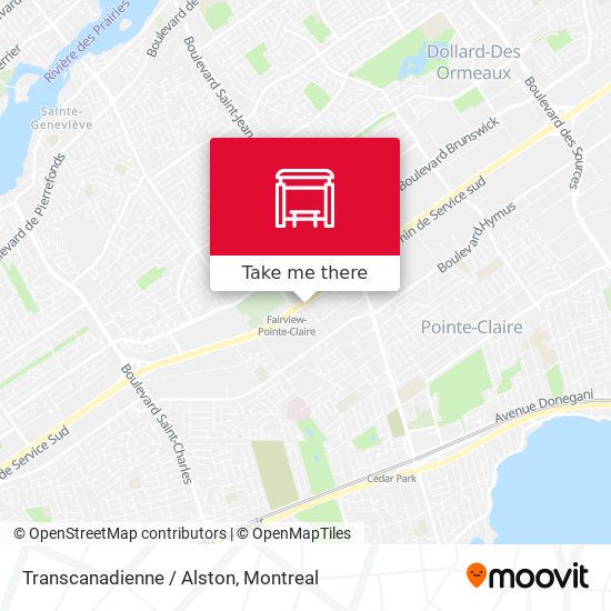 Transcanadienne / Alston map