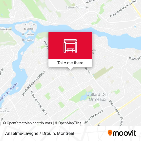 Anselme-Lavigne / Drouin map