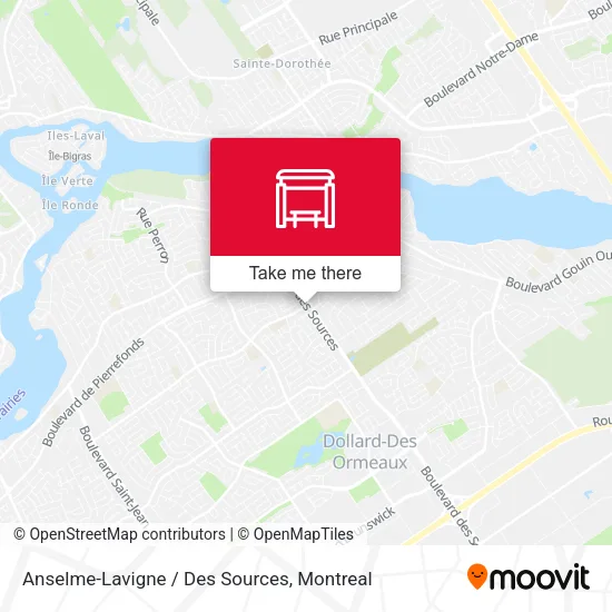 Anselme-Lavigne / Des Sources map