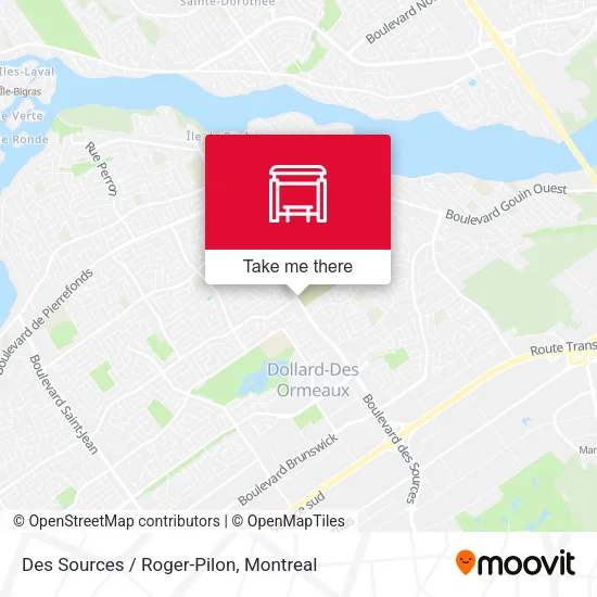 Des Sources / Roger-Pilon map