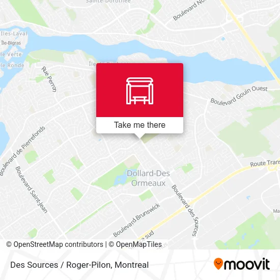 Des Sources / Roger-Pilon map