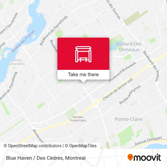 Blue Haven / Des Cèdres map