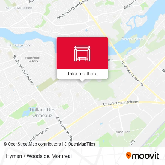 Hyman / Woodside map