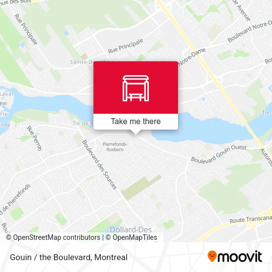 Gouin / the Boulevard map