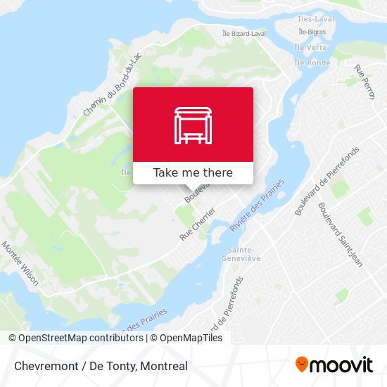 Chevremont / De Tonty map