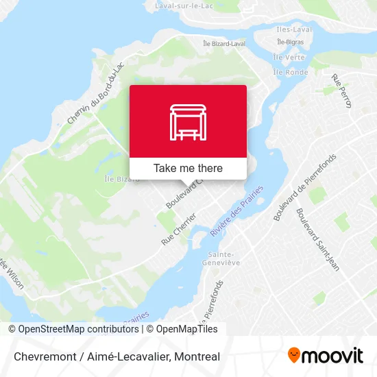 Chevremont / Aimé-Lecavalier map