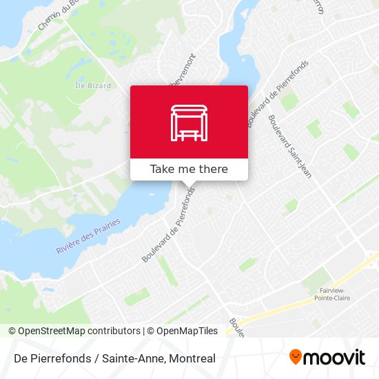 De Pierrefonds / Sainte-Anne map