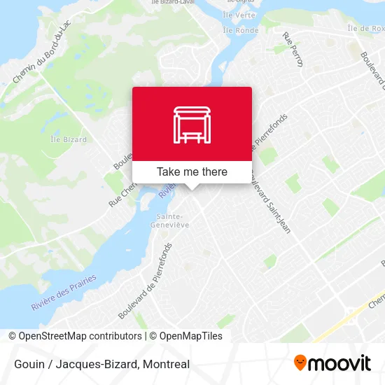 Gouin / Jacques-Bizard map