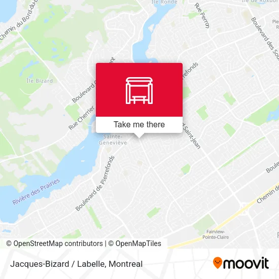 Jacques-Bizard / Labelle map